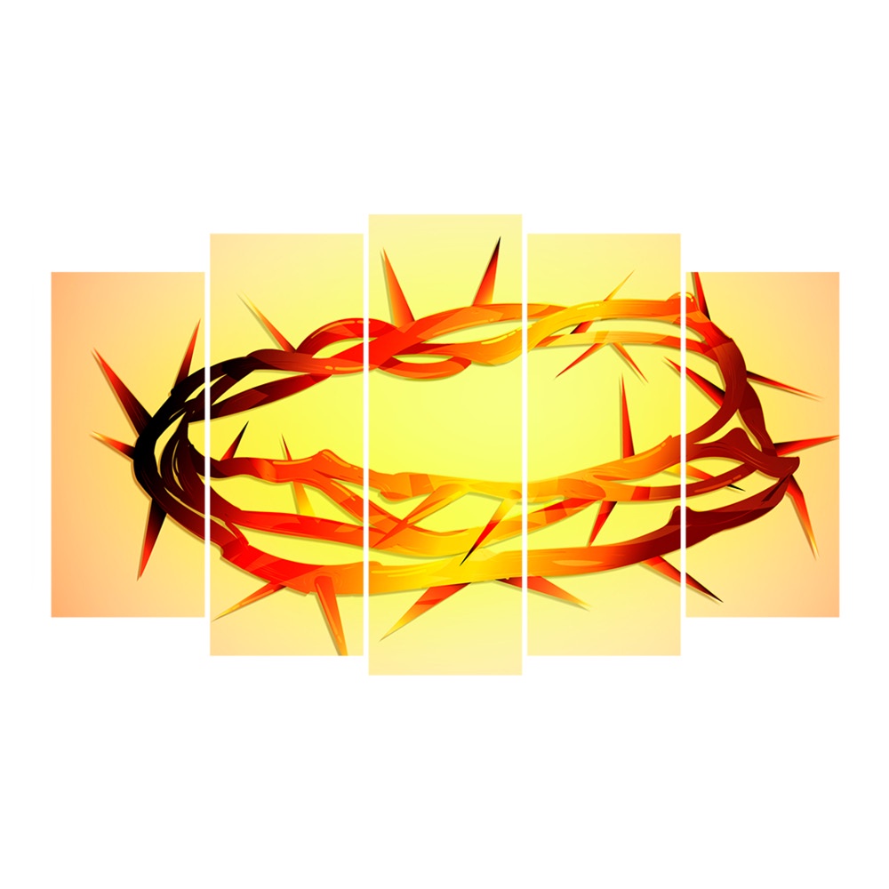 Kit Quadro Decorativo Religioso Para Sala de Estar 128x72cm A217 - Pallazio