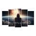 Kit Quadro Decorativo Religioso Para Sala de Estar 88x48cm A31 - Pallazio