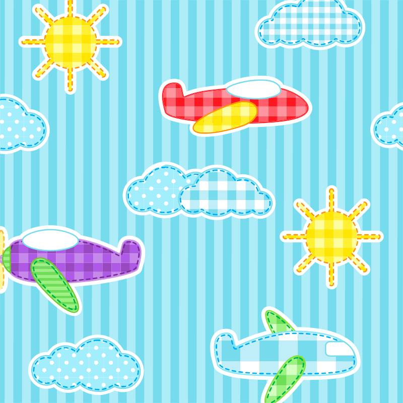 Papel de Parede Infantil Avião N3937
