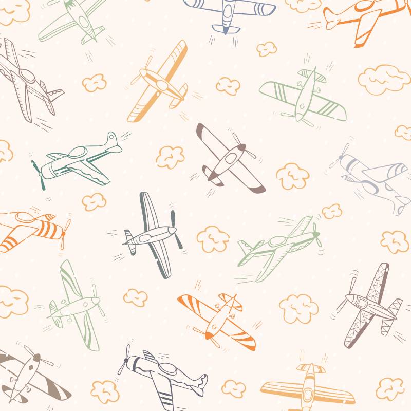 Papel de Parede Infantil Avião N3938
