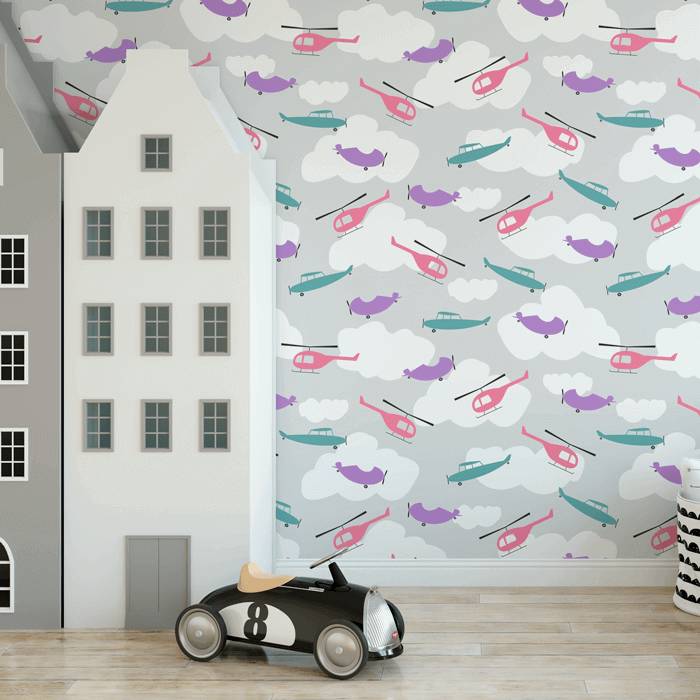Papel de Parede Infantil Avião N3939