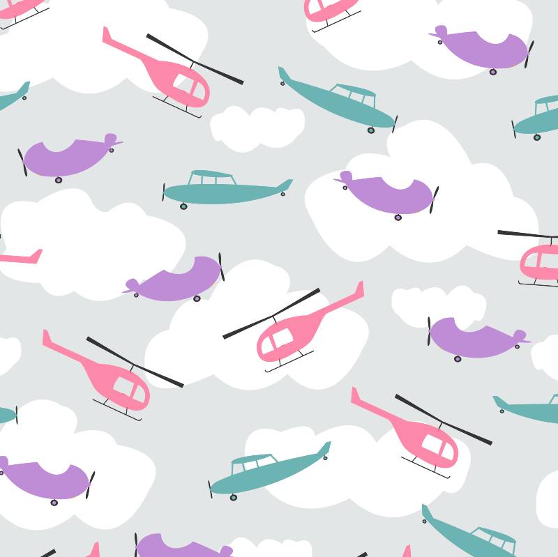 Papel de Parede Infantil Avião N3939