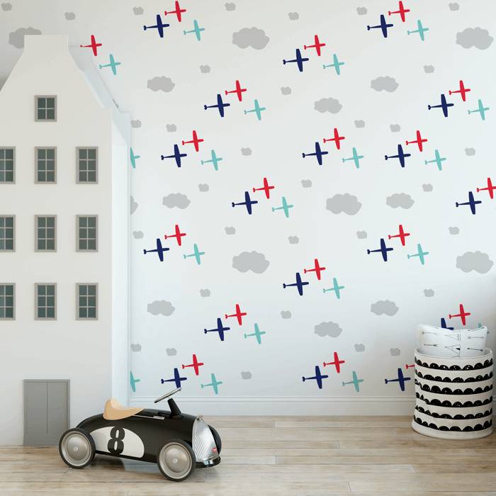 Papel de Parede Infantil Avião N3943