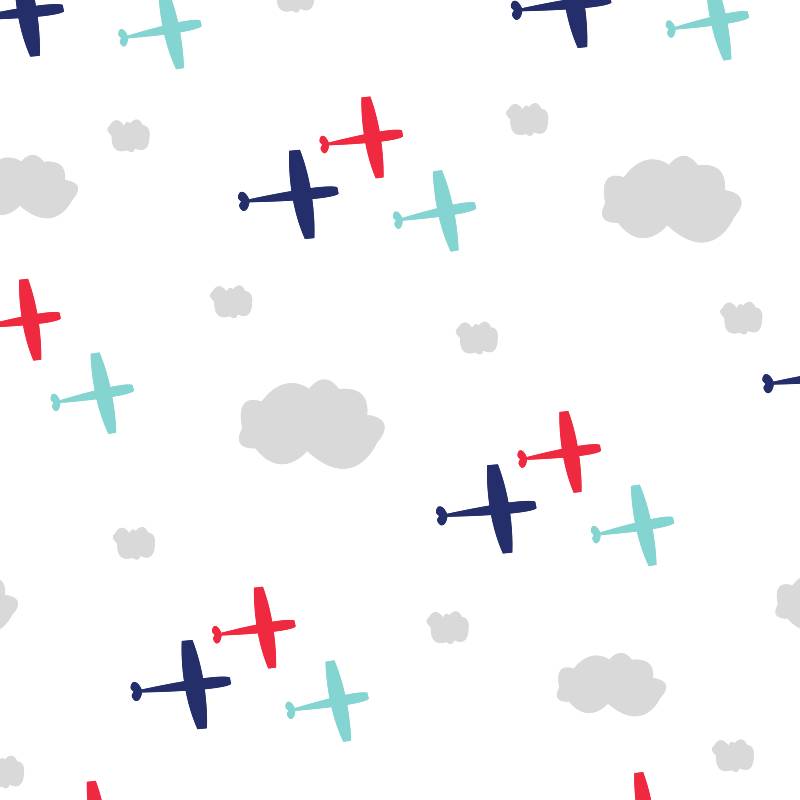 Papel de Parede Infantil Avião N3943