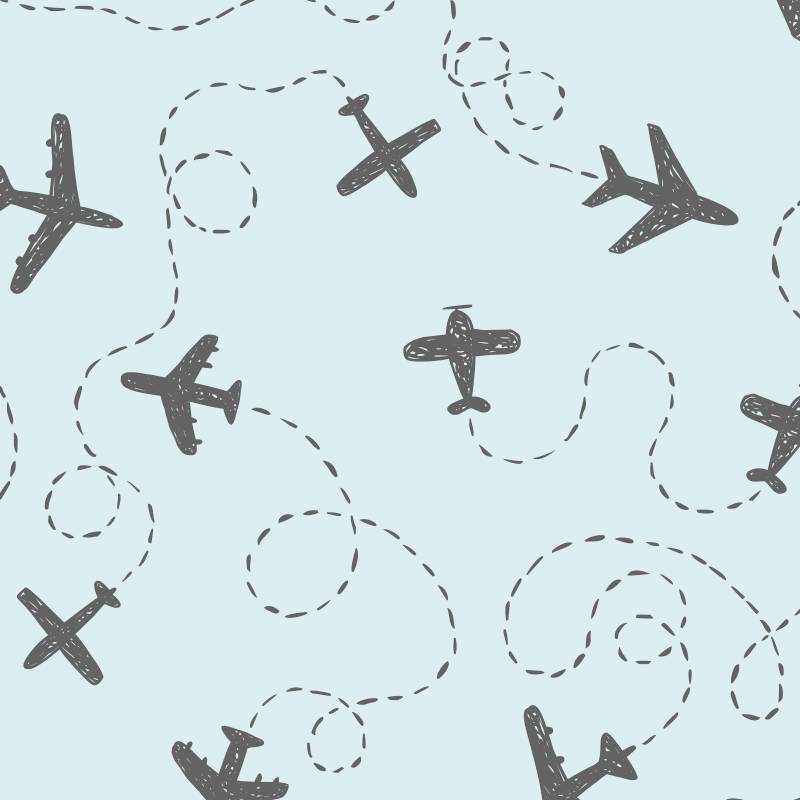 Papel de Parede Infantil Avião N3944