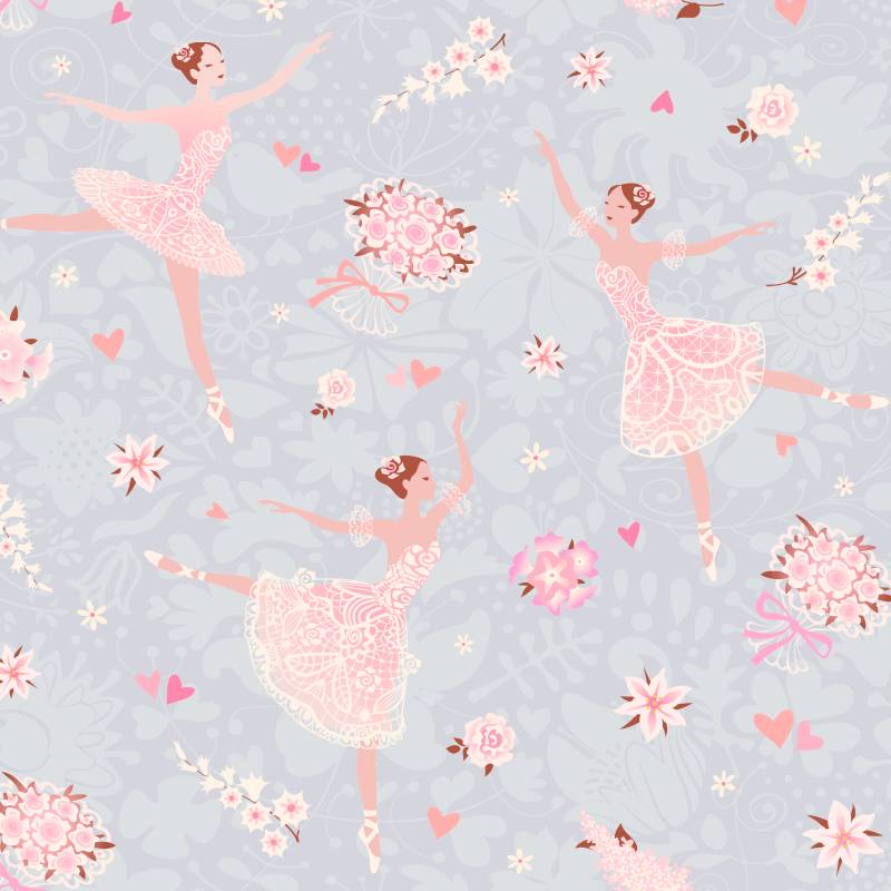 Papel de Parede Infantil Bailarina N3960