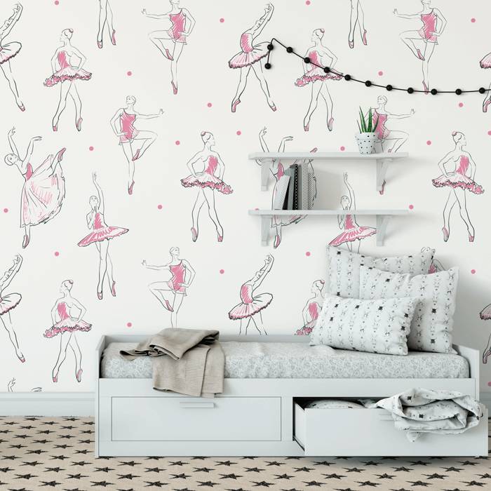 Papel de Parede Infantil Bailarina N3961