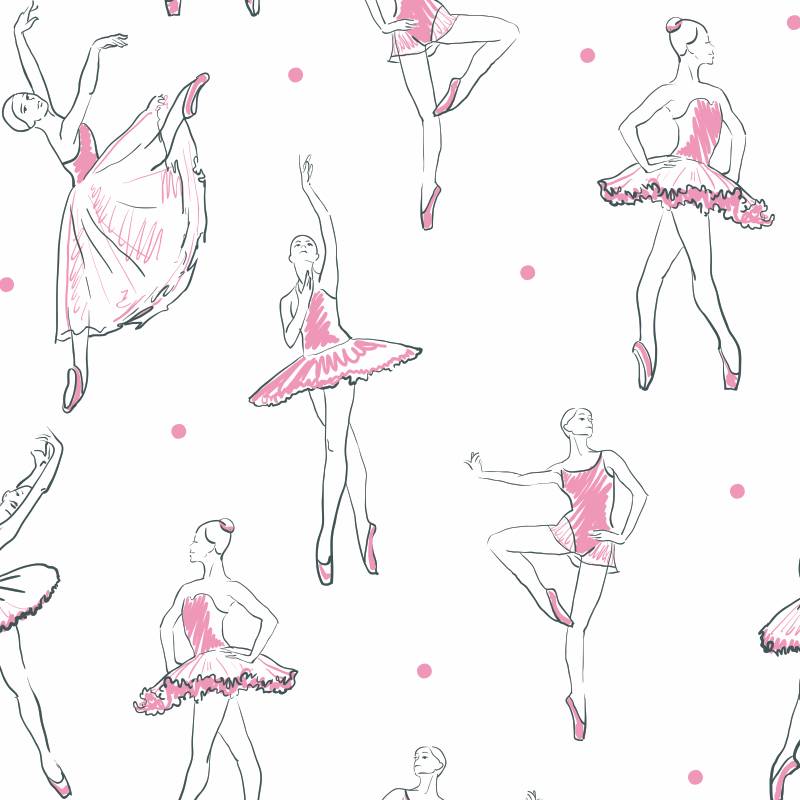 Papel de Parede Infantil Bailarina N3961