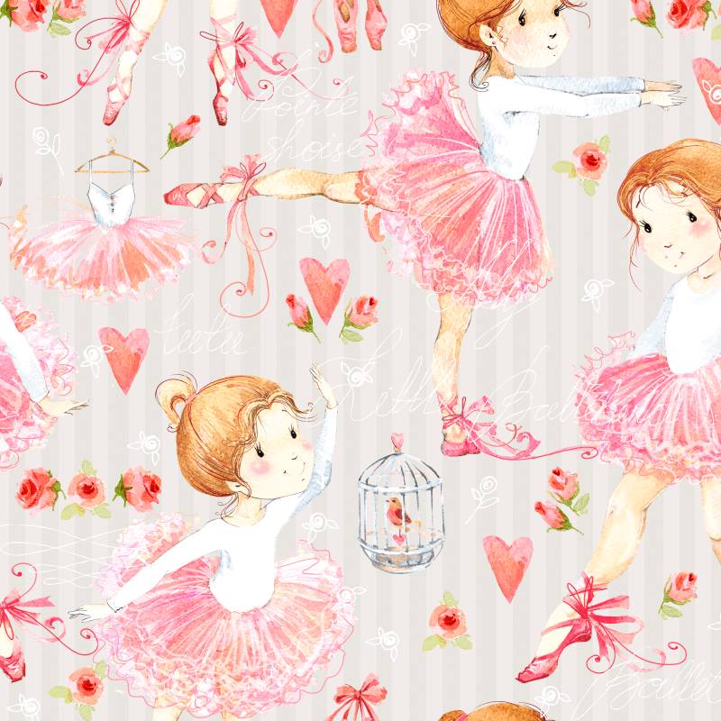 Papel de Parede Infantil Bailarina N3964