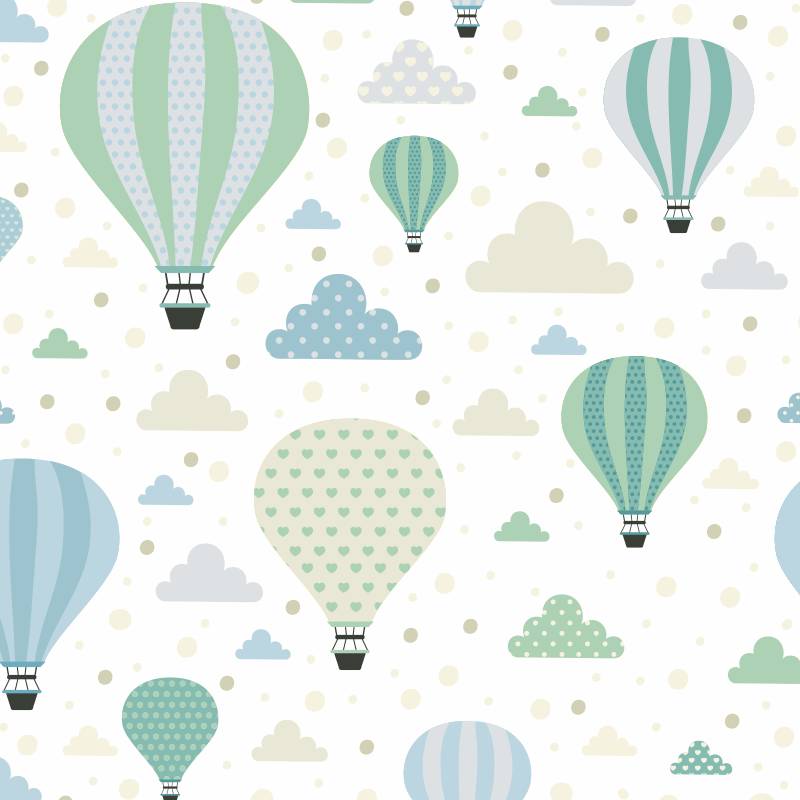 Papel de Parede Infantil Balão N3973