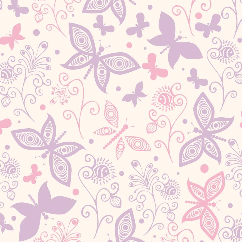 Papel de Parede Infantil Borboletas N3976