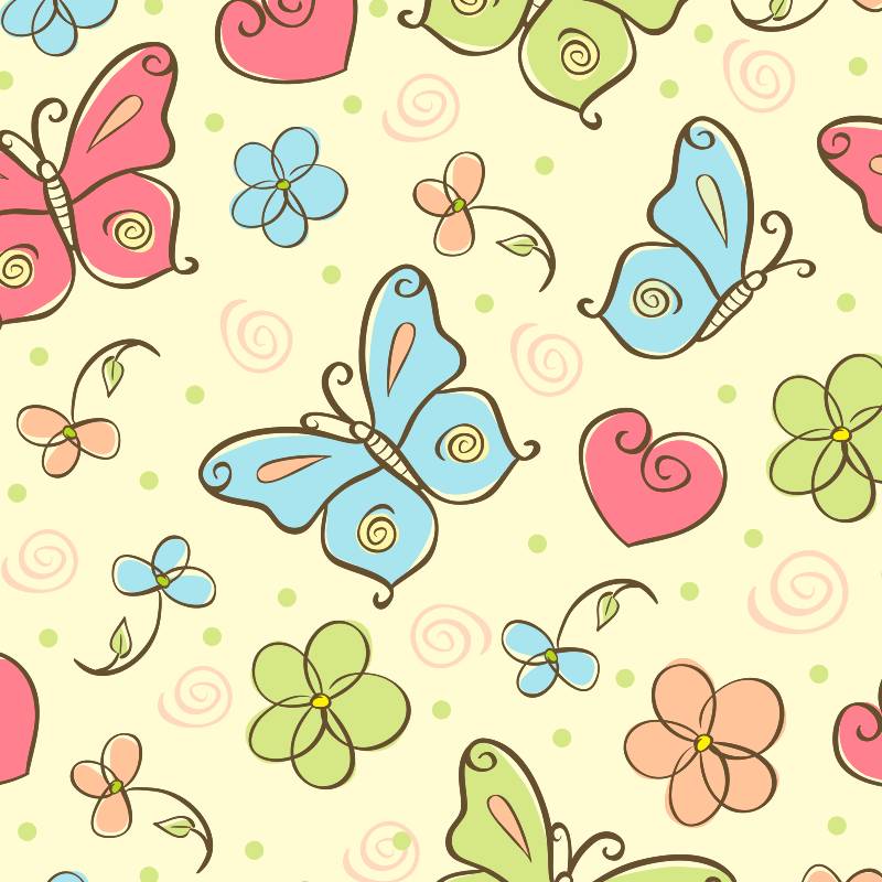 Papel de Parede Infantil Borboletas N3977