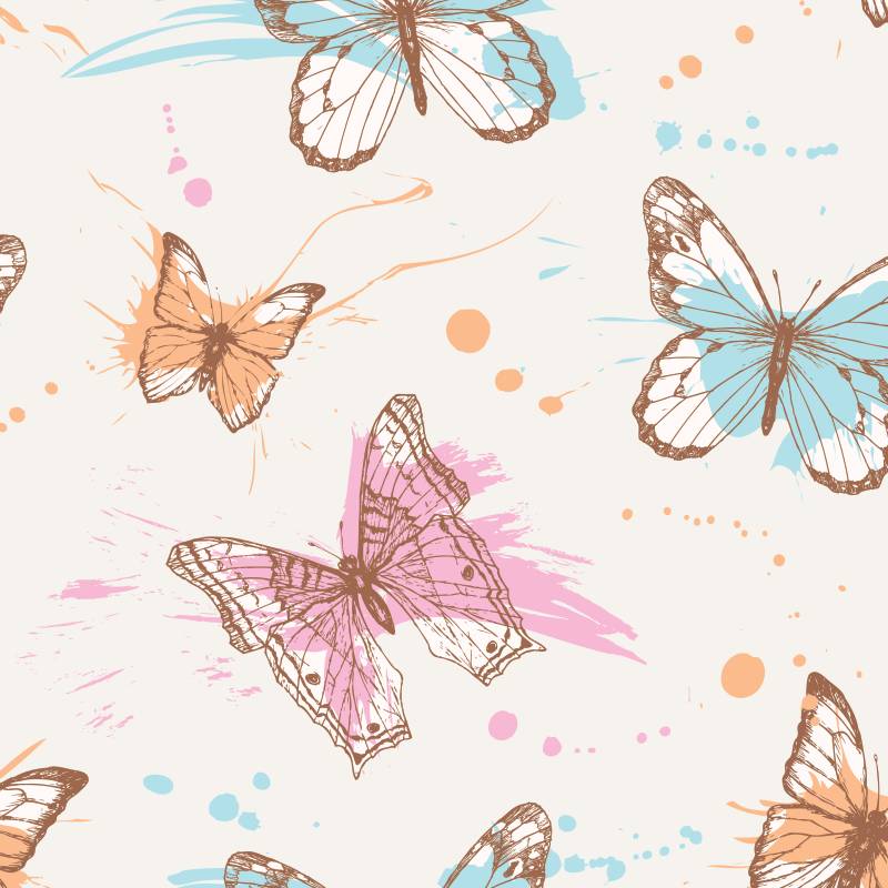 Papel de Parede Infantil Borboletas N3981