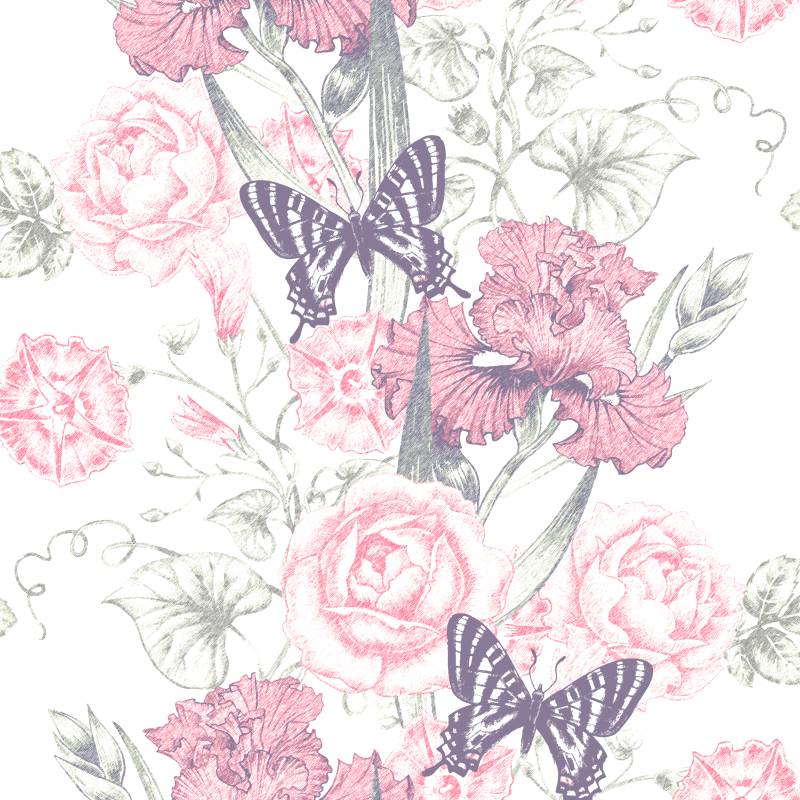 Papel de Parede Infantil Borboletas N3983