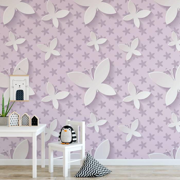 Papel de Parede Infantil Borboletas N3984