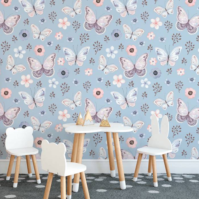 Papel de Parede Infantil Borboletas N3987