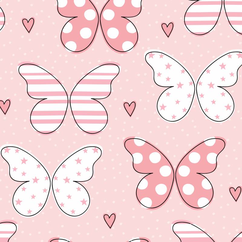 Papel de Parede Infantil Borboletas N3991