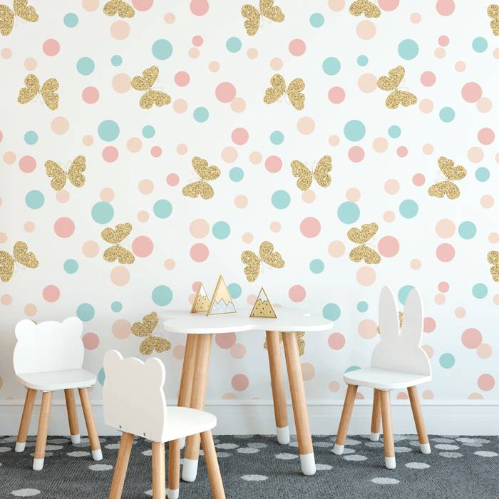 Papel de Parede Infantil Borboletas N3993