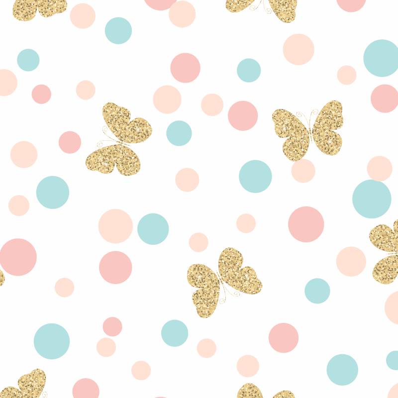 Papel de Parede Infantil Borboletas N3993
