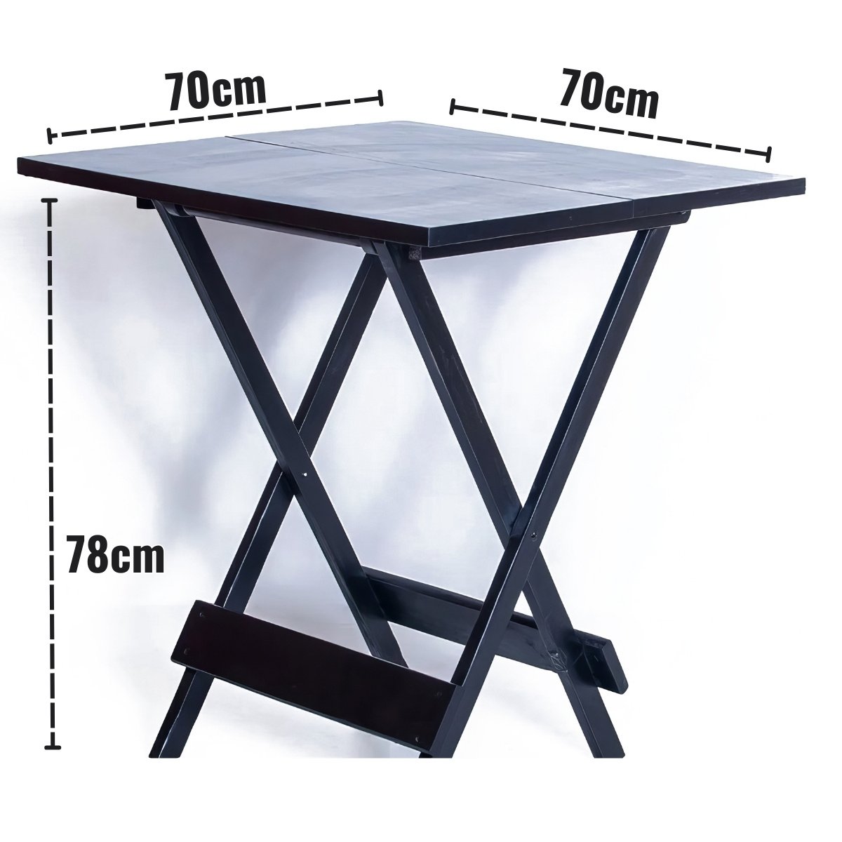 Conjunto Mesa Dobrável 70x70 C/ 4 Cadeiras Estofadas Bege