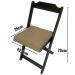 Conjunto Mesa Dobrável 70x70 C/ 4 Cadeiras Estofadas Bege