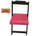 Conjunto Mesa Dobrável 70x70 C/ 4 Cadeiras Estofadas Rosa