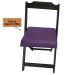 Conjunto Mesa Dobrável 70x70 C/ 4 Cadeiras Estofadas Roxo