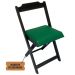 Conjunto Mesa Dobrável 70x70 C/ 4 Cadeiras Estofadas Verde