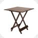 Conjunto Mesa Dobrável 70x70 com 4 Cadeiras Imbuia