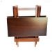 Conjunto Mesa Dobrável 70x70 com 4 Cadeiras Imbuia