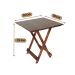 Mesa Dobrável 70x70 Retrátil De Madeira Imbuia