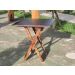 Mesa Dobrável 70x70 Retrátil De Madeira Imbuia