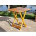 Mesa Dobrável 70x70 Retrátil De Madeira Mel