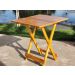 Mesa Dobrável 70x70 Retrátil De Madeira Mel