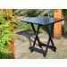 Mesa Dobrável 70x70 Retrátil De Madeira Preto