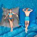 Capa Puff Flutuante Piscina Cor:Cinza