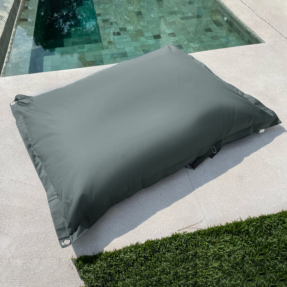 Capa Puff Flutuante Piscina Cor:Cinza
