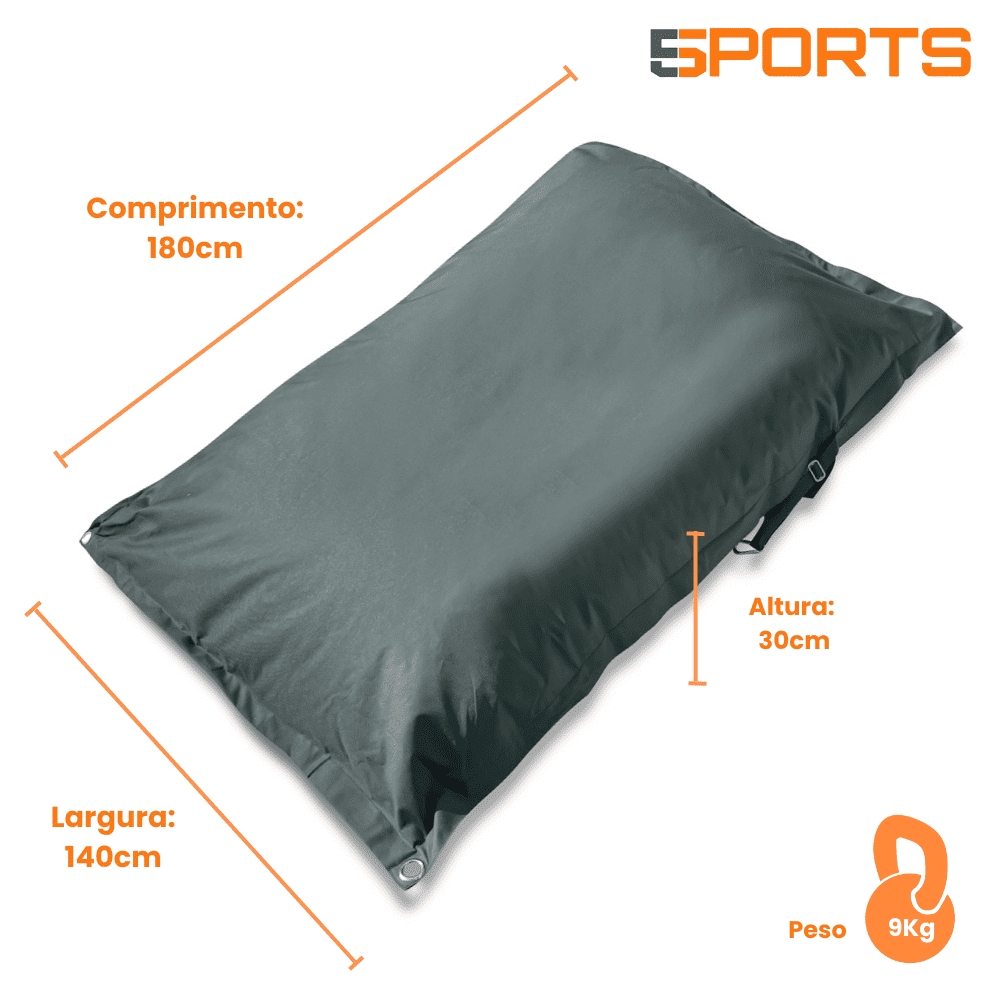 Capa Puff Flutuante Piscina Cor:Cinza