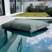 Capa Puff Flutuante Piscina Cor:Cinza