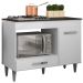 Balcão Para Cooktop Cátia 1 Porta com Tampo Branco