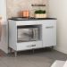 Balcão Para Cooktop Cátia 1 Porta com Tampo Branco