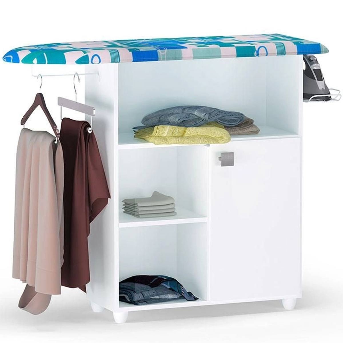 Balcão Tábua de Passar Roupa 1 Porta Maria Branco