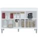 Balcão de Pia para Cozinha 120 cm 3 Portas Kadu Amêndoa/Branco