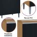 Balcão de Pia para Cozinha 120 cm Kadu 3 Portas  Amêndoa/Preto