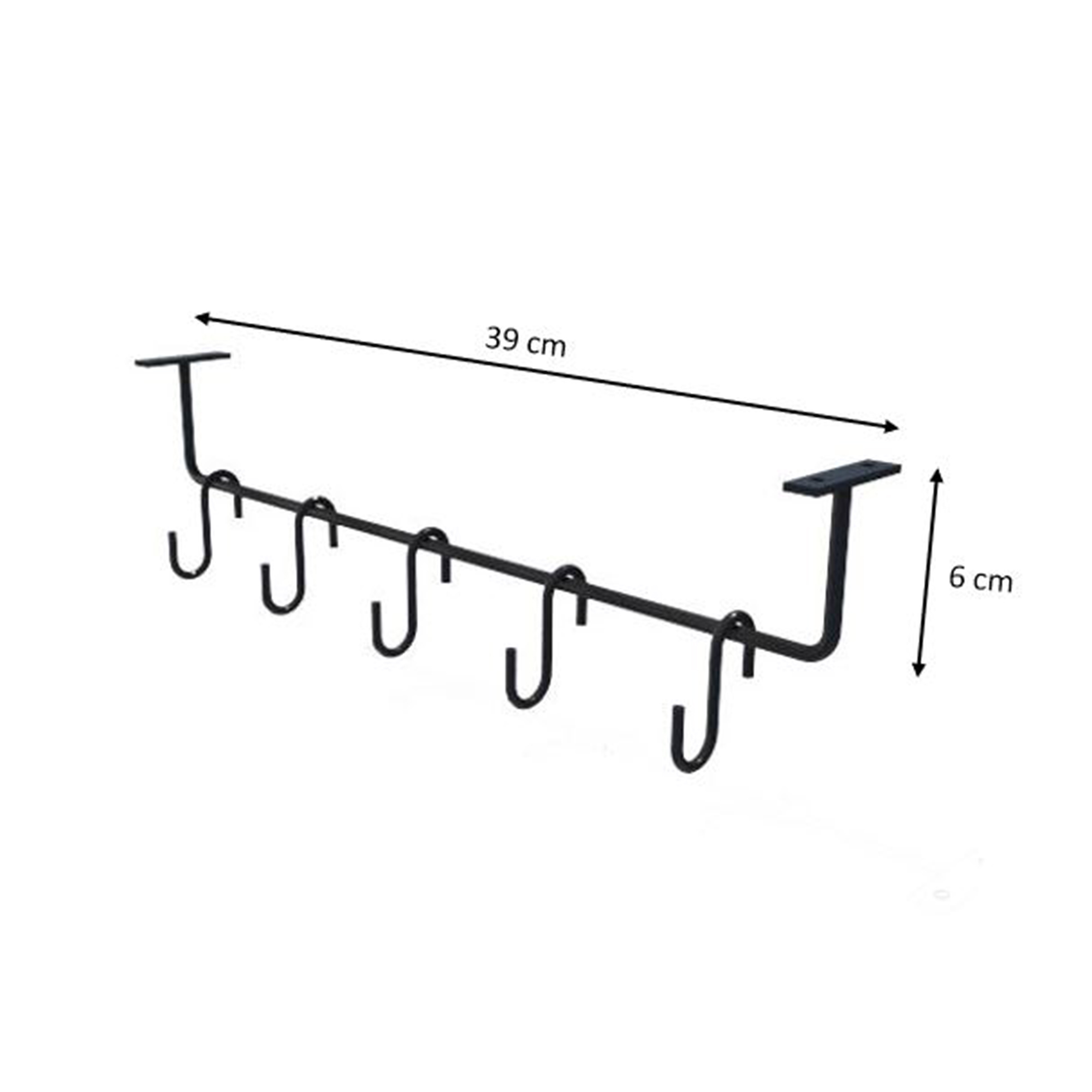 Barra Pendurar Utensílios + Ganchos Barrinha multiuso Organizador