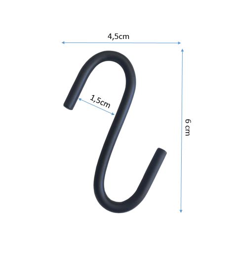 Barra Pendurar Utensílios + Ganchos Barrinha multiuso Organizador