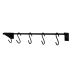 Barra Utensílios 35cm Cozinha Multiuso Talher Ganchos