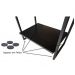 Kit 2 Mesa Apoio de Cama com Gaveta Nicho Mesa de cabeceira Black  