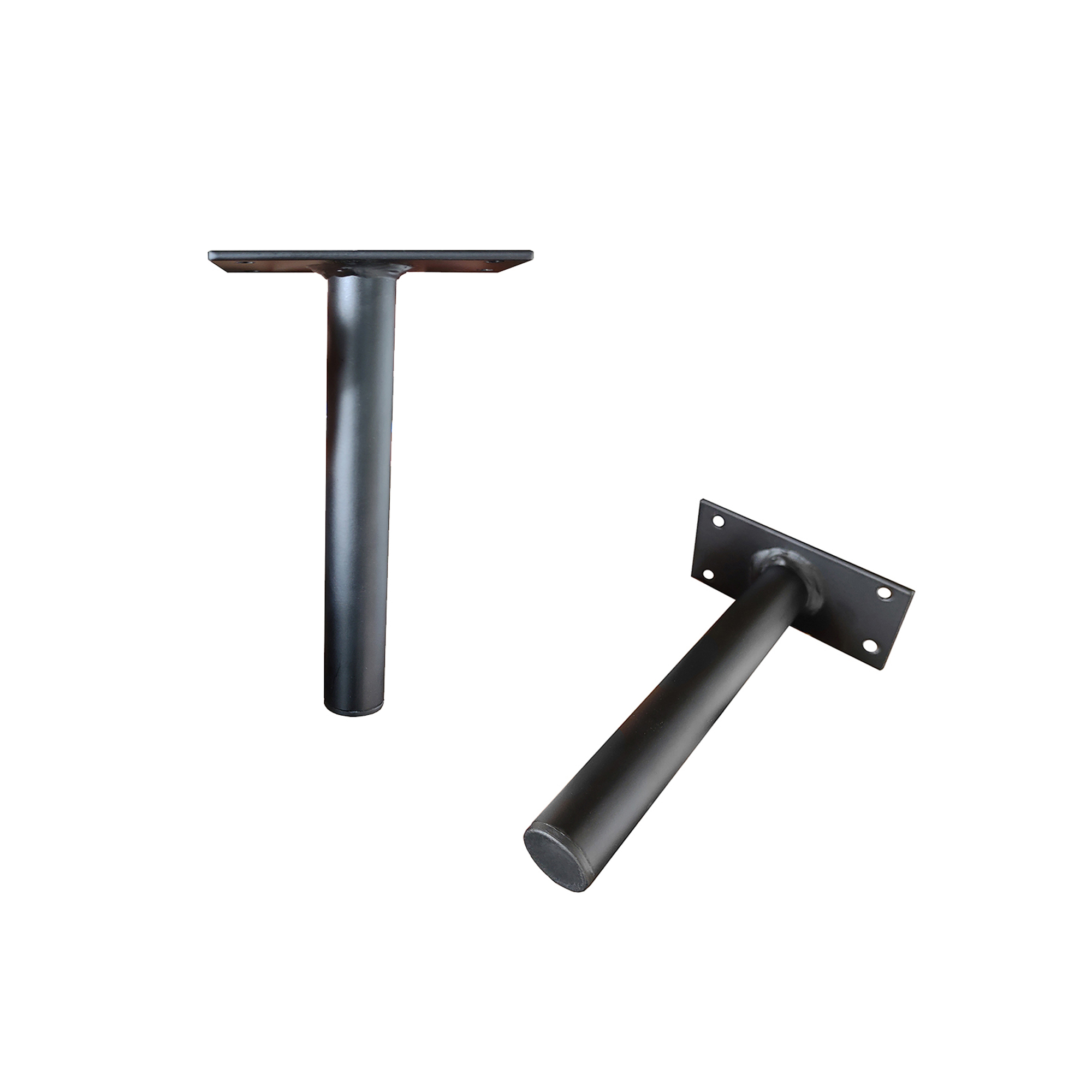 Kit 4 pezinho Multiuso 15cm móveis Aço pé Apoio Reforço.