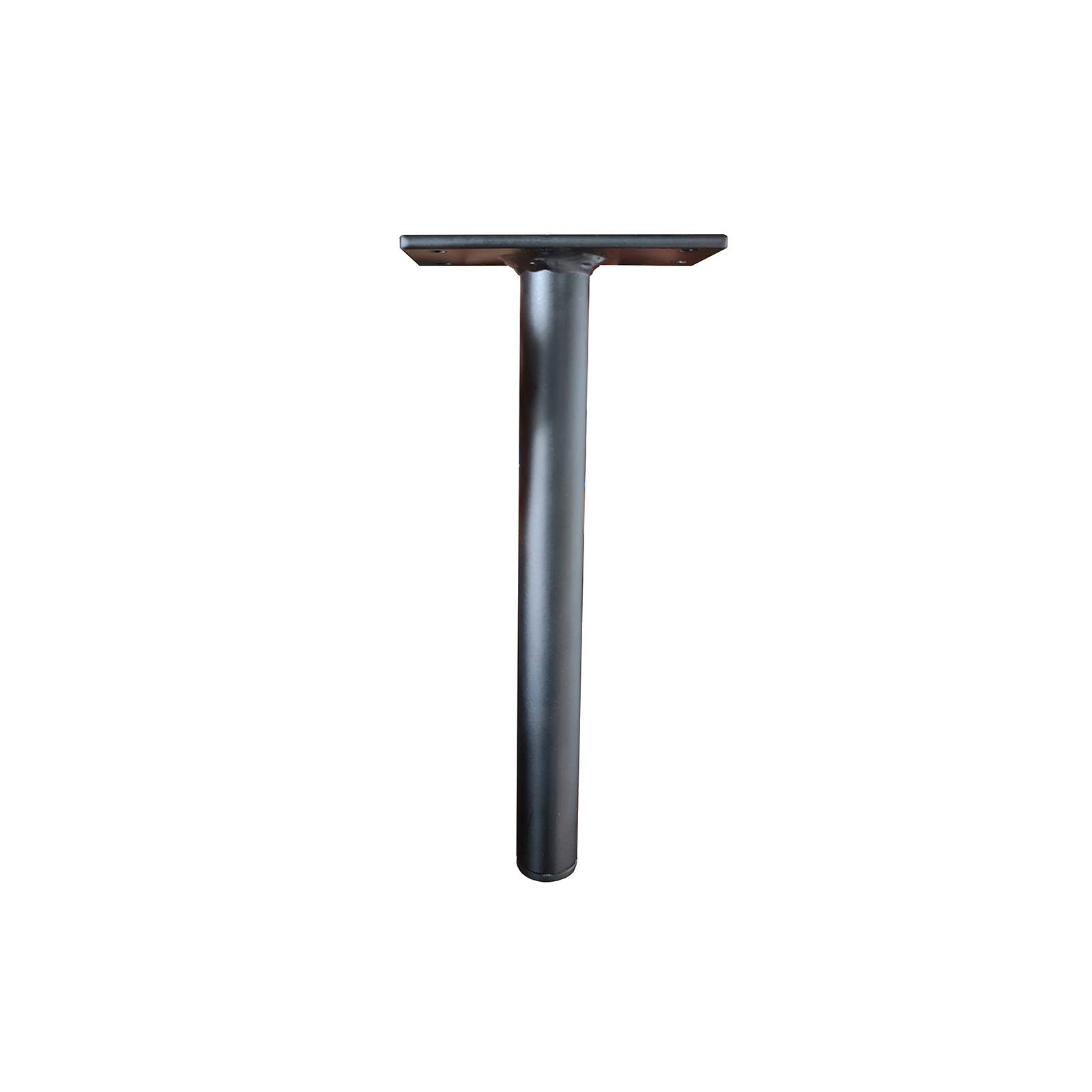 Kit 4 pezinho Multiuso Pés móveis 18cm Aço reforço Preto fosco 